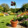 Metal Carnivorous Plant Garden Stake, 25 Inch Large Venus Flytrap Plant Sculpture, Outdoor Decorative Yard Art for Lawn Garden Patio Decor