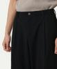 MUSINSA STANDARD Crinkle One-Pleat Wide Elastic Pants [Black]