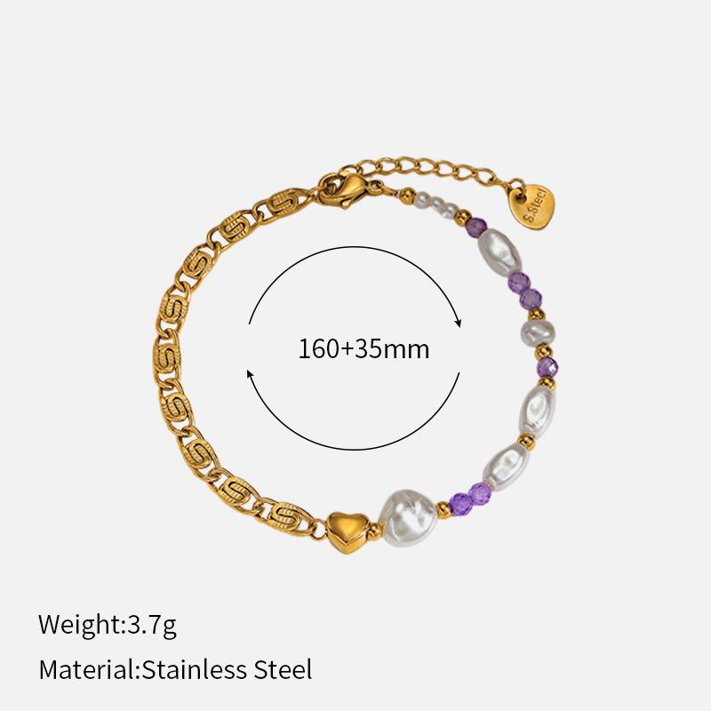 Versatile freshwater pearl necklace, simple and high-end pendant, non-fading jewelry, collarbone chain, bracelet, female natural