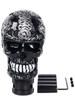 MUTEKI Skull Shift Knob Funny Gear Shift Lever with 3 Adapters For Universal Fit - Knob/Shift - AT/MT Vehicles, Trucks, SUVs, (Silver 3)