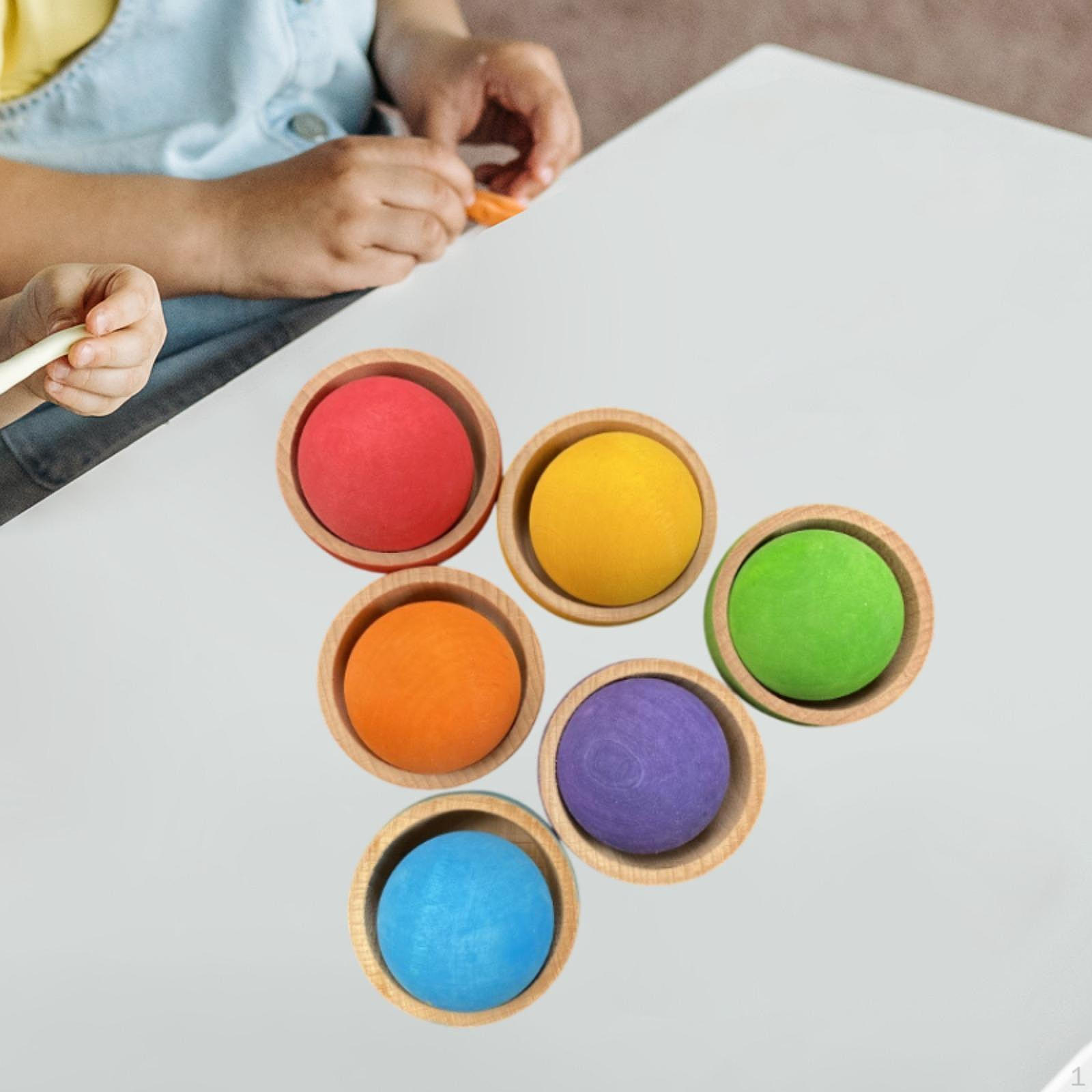 

Іграшки для сортування за кольором Набір Монтессорі Здатність до когнітивного мислення Підбір Кольоровий стакан with balls