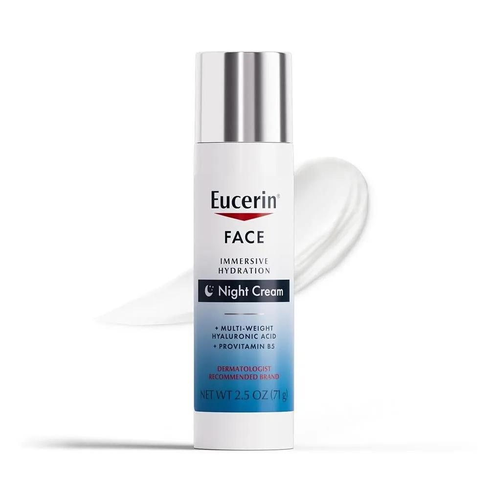 Eucerin Ночной крем 71 г 1 упаковка Увлажнение Eucerin Для лица Погружающее увлажнение Ночной крем с гиалуроновой кислотой