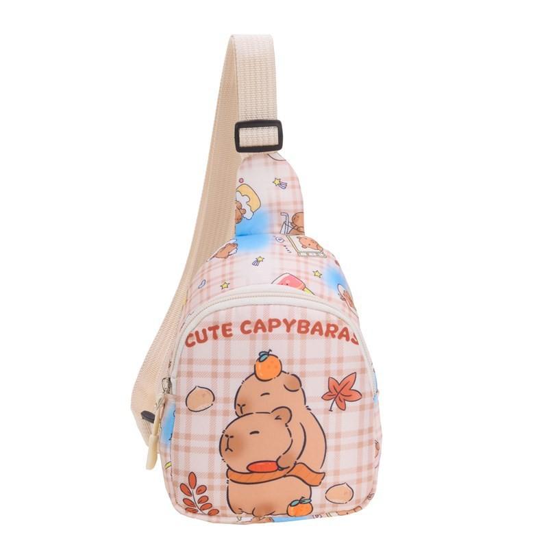 Capybara Cartoon Animal Coin Purse Single Shoulder Crossbody Chest Gift Bag