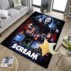 Heartbeat Ghostface Of Horror Office Rug Chair Mat, Game Carpet, Suitable for Front Door, Bedroom, Living Room, Desk, Holiday Gift
