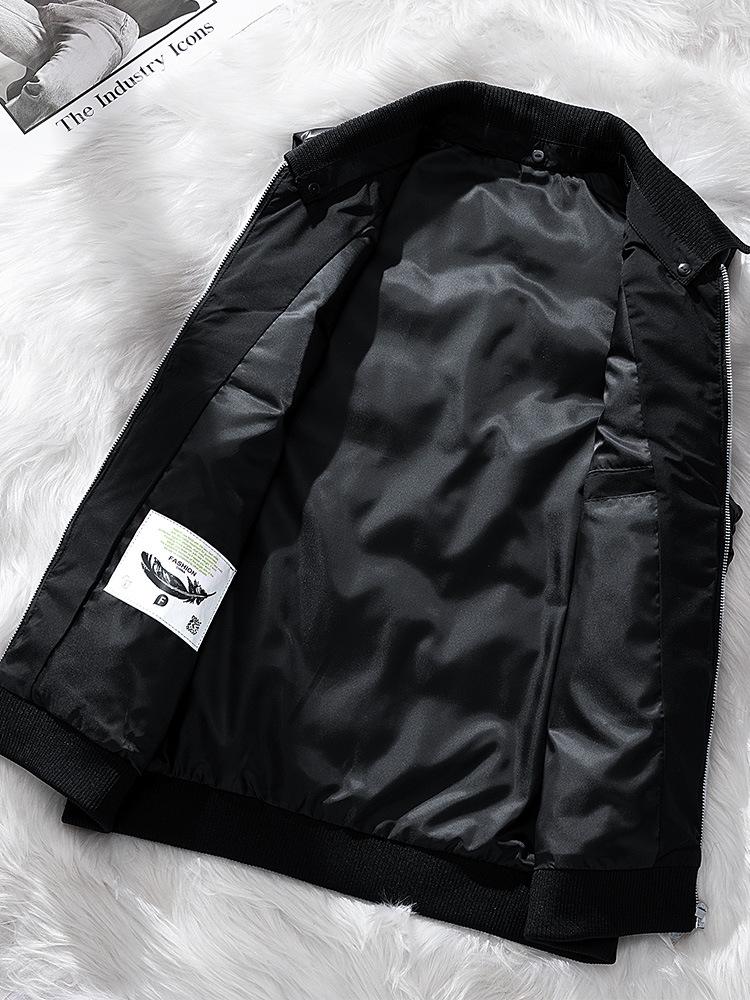 Men's Winter Shiny Padded Vest with Detachable Lapel 0909