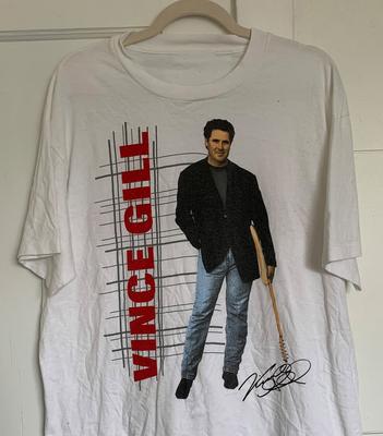 Vtg Vince Gill Country Music Cotton White S-5XL Unisex Shirt TR479 Unisex T-Shirt