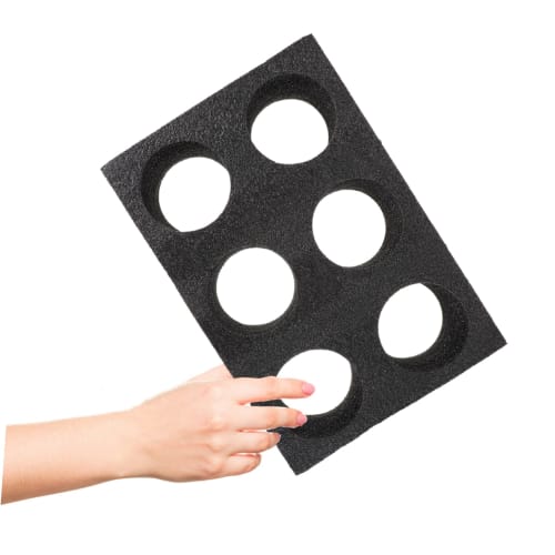 DOITOOL 2-Piece 6-Cup Drink Carrier, Takeout Cup Tray Coffee Carrier, Dehydrator, No-Outfit Holder Tray for Drinking Cups, Coffee Cups, Tea, and Juice