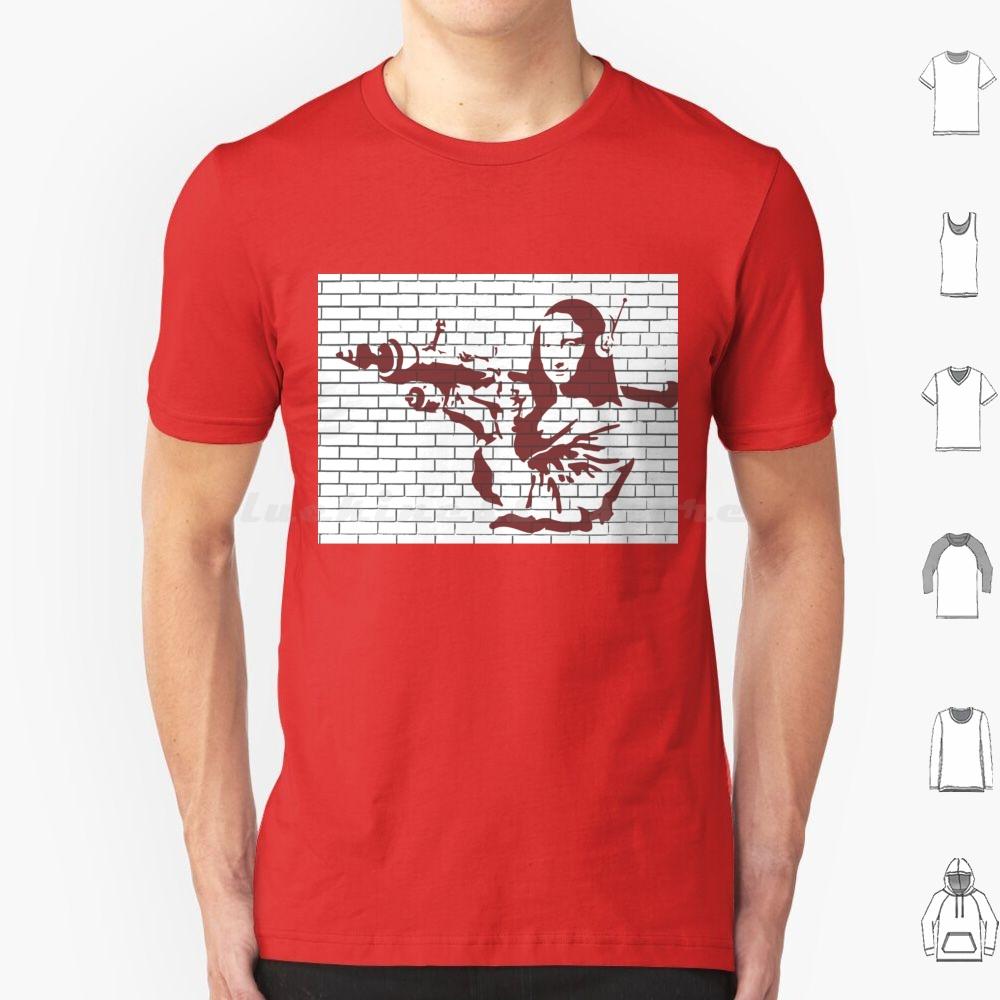Banksy Stencil Style Urban Graffiti Spray Paint Mona Lisa T Shirt 6xl Cotton Cool Tee Banksy Kwiebe34 Banksy Stencil Banksy