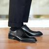 Fashion Brogue Men Wedding Dress Shoes Fashion Leather Shoe Lace-up High Quality Business Shoes Formal Black Brown Party Shoes Men