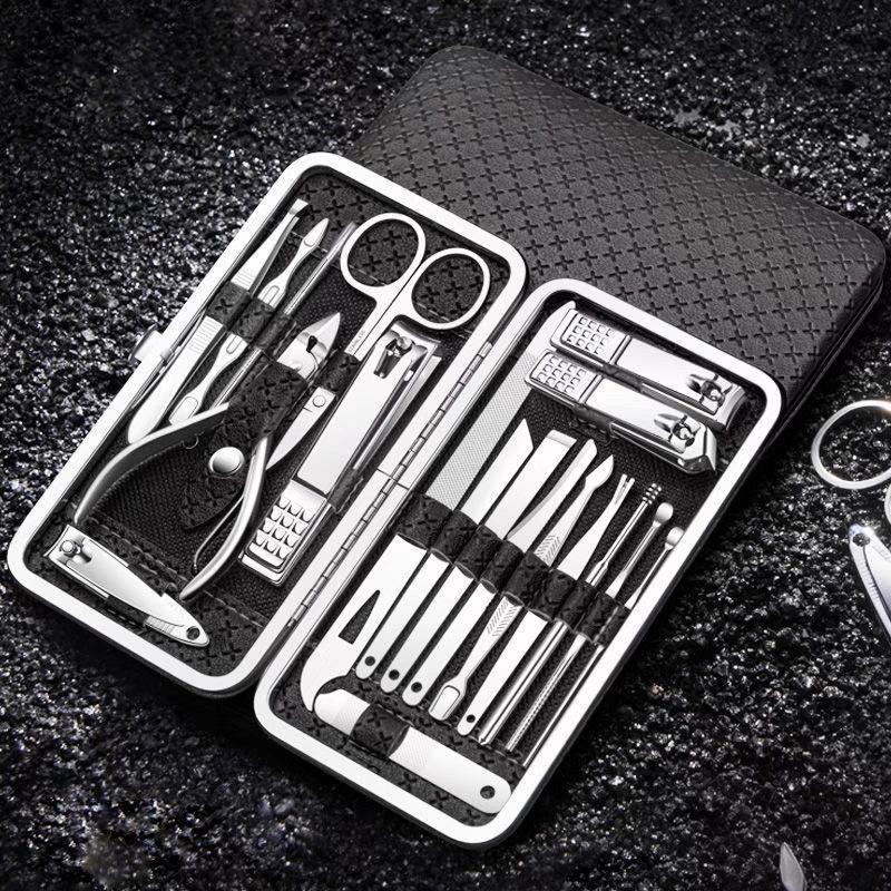 24-Piece Stainless Steel Nail Clipper & Manicure Set