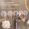 5pcs/set Hexagonal Punch-free Hooks No Trace Home Interior Hooks Self-Adhesive Hooks  Dormitory
