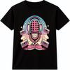 Musik T-Shirt Retro Mikrofon Kassette Grafik Tee Vintage 80er Audio Shirt