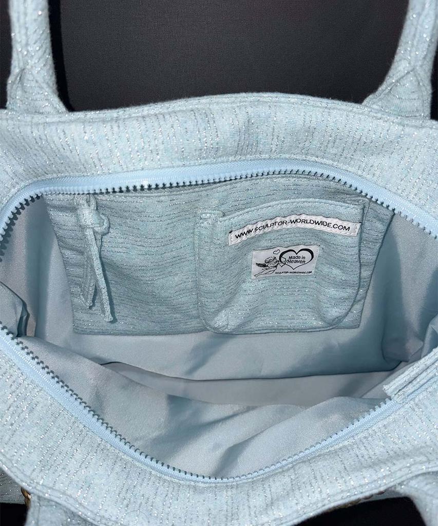 Sculptor Chain Terry Bag Baby Blue