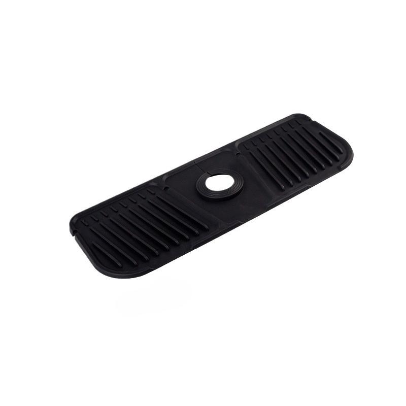 Kitchen Sink Splash Mat Fast Draining Silicone Faucet Mat Countertop Protector Drying Mat for Kitchen and Bathroom Sinks