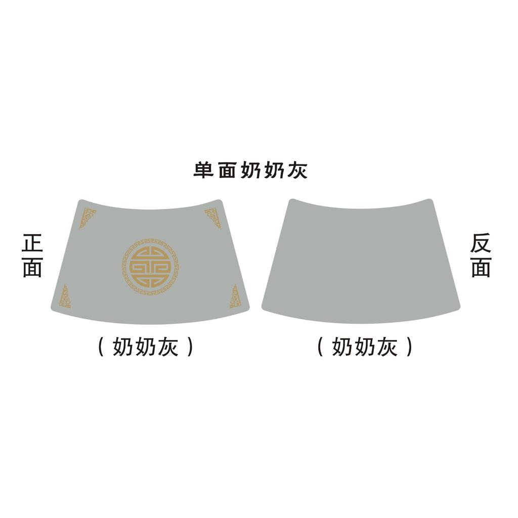 New Chinese style national style round table dining table mat tableware leather pvc oil-proof and waterproof household meal bowl placemat retro