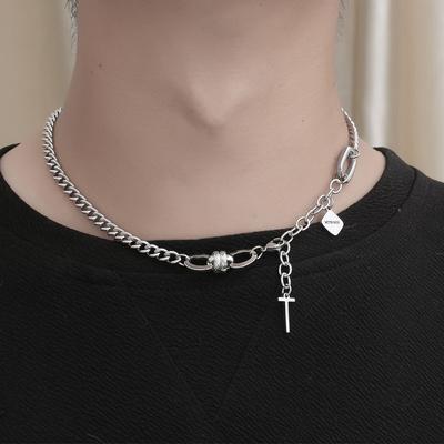 Collana New Tide Maschio Hip Hop Titani Personalizzato Nicchia Acciaio Personale High Street accessori selvaggi yl510