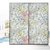 Pastorale Style Flower Window Film Vinyl Glass Film Static Cling Privacy Protection Stained Glass Stickers Office Home Decor