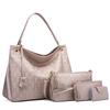 Xiaoyan Women's Tassel Handbag 4-Piece Set