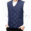 Men Vest Coat V-Neck Sleeveless Single Breasted Solid Color Waistcoat with Pockets