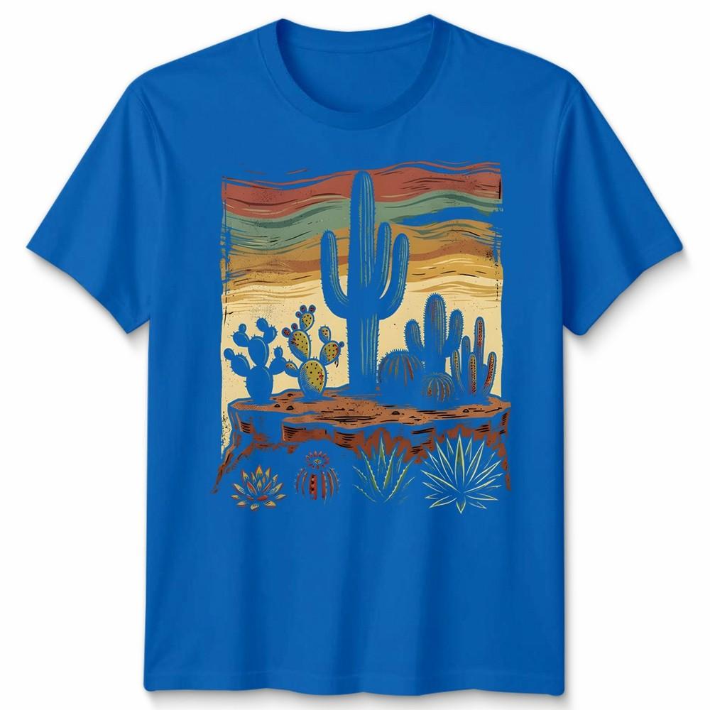 Retro Desert Cactus Unisex T Shirt Southwest Boho Plant Lover Unisexs Unisexs Tee