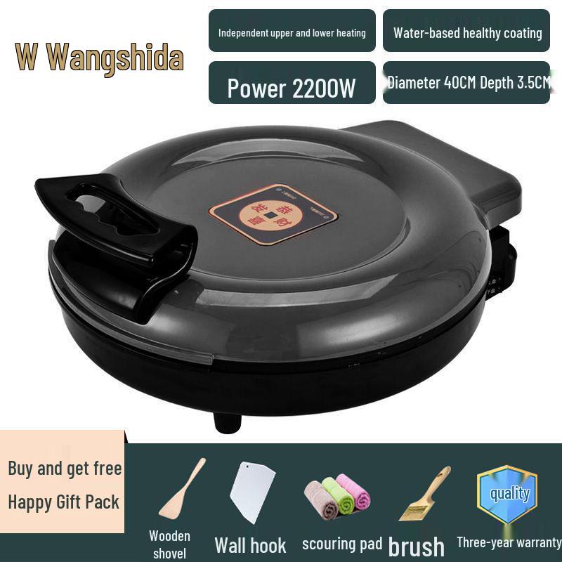 Commercial Double-Sided Electric Griddle for Pancakes and Crepes, Large Diameter, High Power