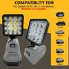 3 Inch LED Work Lights For DeWalt/Milwaukee 18V 20V Lithium Battery Floodlight Camping Lights Night Lighting Tools