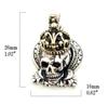 Goodvibrations Queen Skull Pendant Top In Silver 925