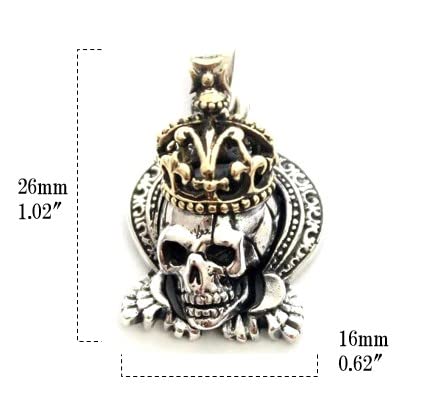 Goodvibrations Queen Skull Pendant Top In Silver 925