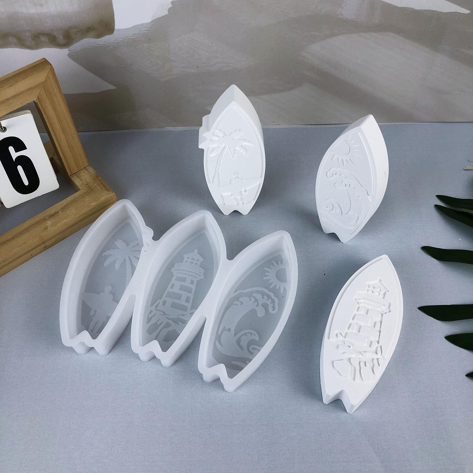 Multipurpose Surfboard Silicone Craft Mould Candle Cement Plasters Molding Tool Heat Resistant Easy Releases Project 1