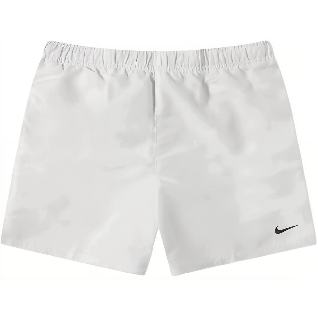 Nike Elastic Waist Solid Color Casual Shorts Men Bottoms White NESSA560-100