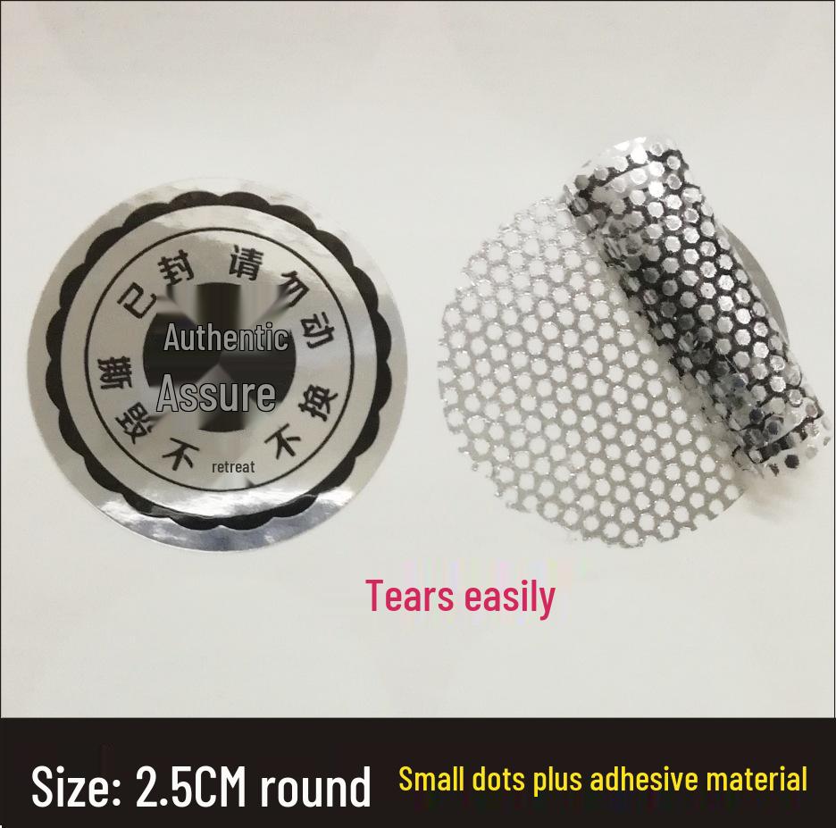 Tear-Resistant Anti-Tamper Warranty Seal & Anti-Theft Fragile Label Sticker