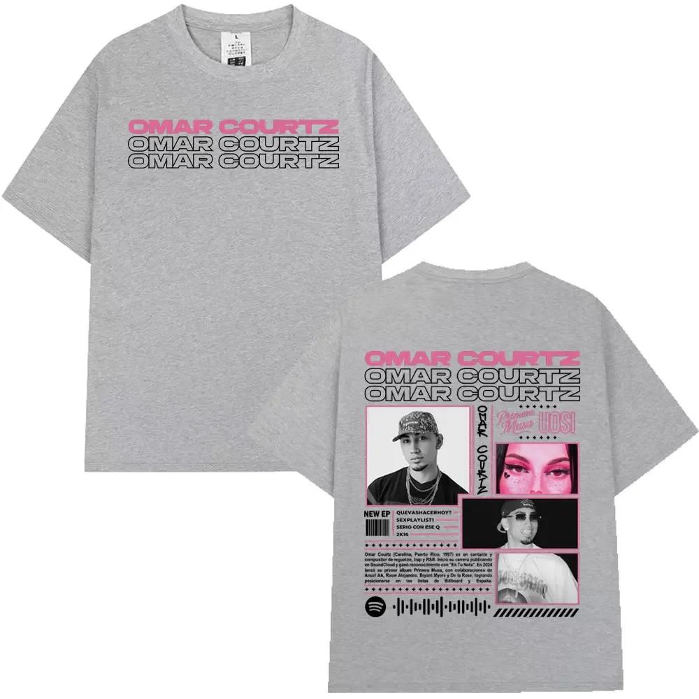 Rapper Omar Courtz Primera Musa Album Tour Merch T Shirt Unisexs Wounisex Hip Hop Fashion Tshirt Casual Cotton Aesthetics Tshirts B