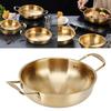 Gold Korean Ramen Pot Stainless Steel Noodle Pot Portable Kitchen Cooking Pot for Household