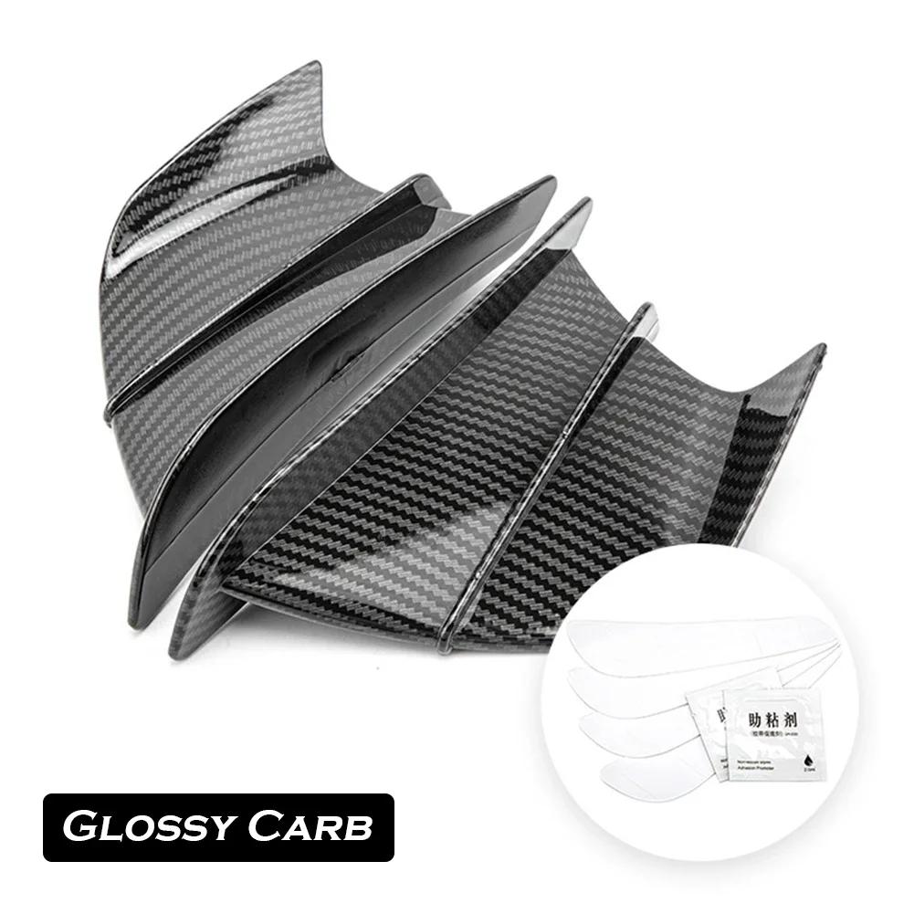 Universal Motorcycle Winglet Aerodynamic Spoiler Wing with Adhesive Motorcycle Decoration Sticker For Yamaha Suzuki Kawasaki