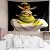 Shrek Print Tapestry, Backdrop, Easy Setup, Ideal for Bedroom, Office & Living Room, with Aesthetic Wall Hanging Decor.