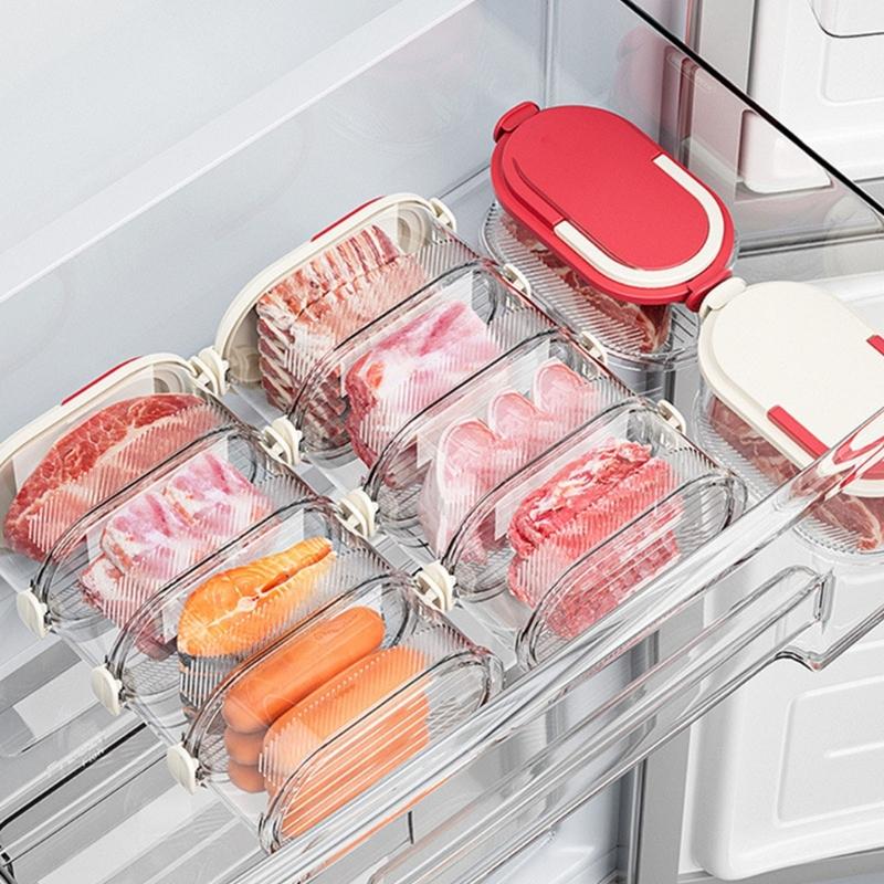 Clear Plastic Kitchen Storage Box With Clear View For Easy Access Modularized Stackable Designs To Saving Space Organize Efficiently