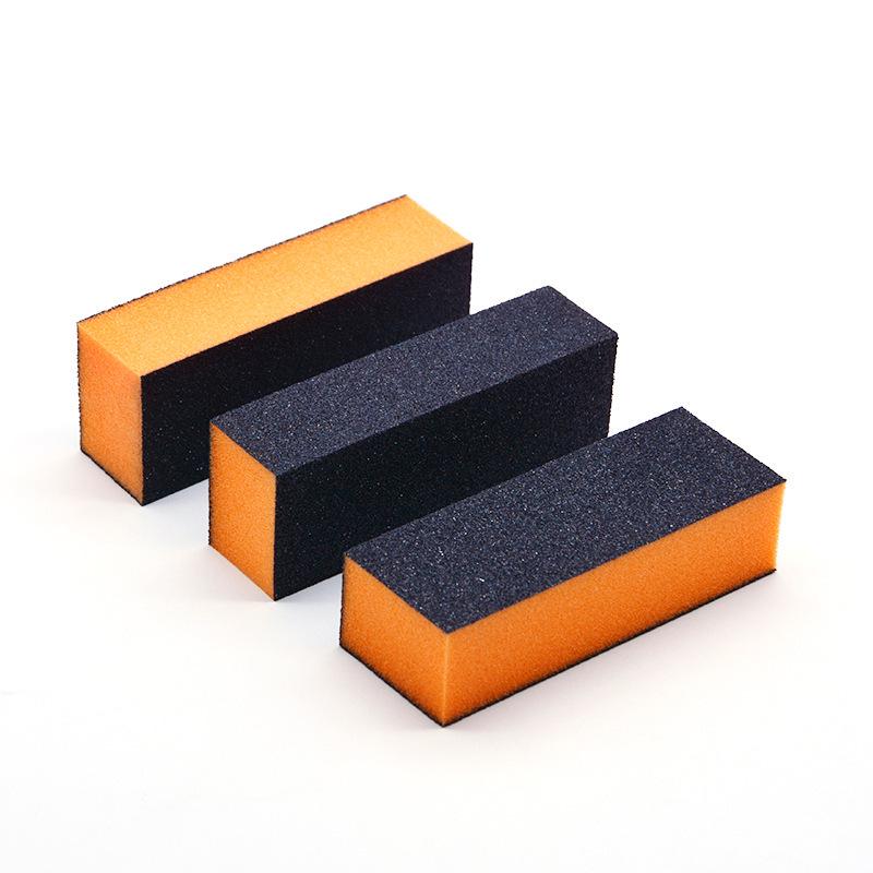 Three-Sided Black Nail Art Buffer Sponge File Strip