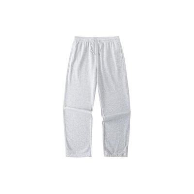 Loose Breathable Straight Leg Knitted Sports Pants Men Bottoms Gray Heather-Gray 152428328-1