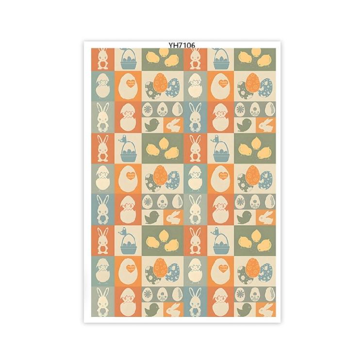 Clay Earrings Transfer Paper Easters Colored Eggs Printing Paper Water Soluble Transfer Decal Clay Transfer Sheets
