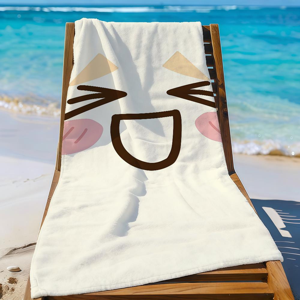 Cartoon I-Inoue Toro Kawaii Towel Sports Quick Dry Travel Camping Gear Sandproof Soft Light Large Beach Towel