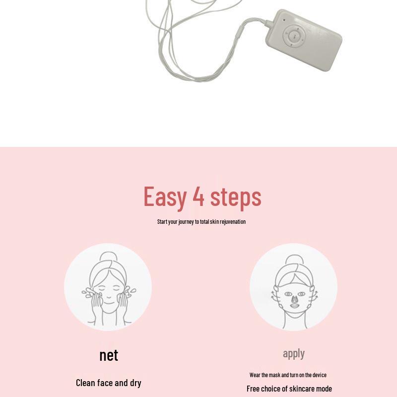 LED Facial Rejuvenation Device: Light & Vibration Therapy Mask for Skin Tightening
