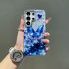 S26 Ultra  Glitter Butterfly Love Phone Case For Samsung Galaxy S26 S2 S24 Plus S23 Ultra Hard PC Bing Cover Shell