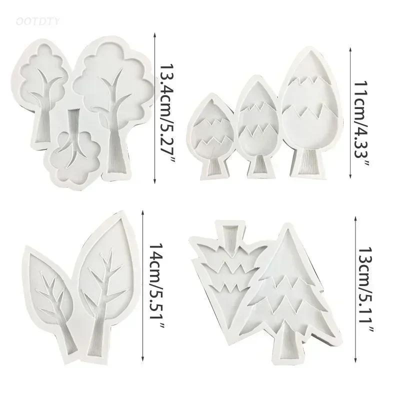 Kitchen Baking Tools 3D Chocolate Mold Forest Tree Shape Chocolate Candy Mold Non-stick Silicone Material Accessories