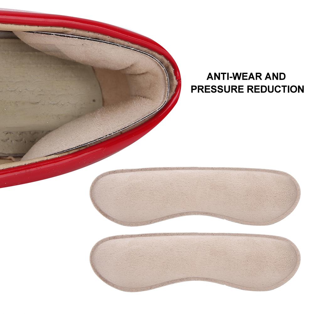 10 Pairs Anti Wear Heel Sticker Pain Relief Heel Patch Feet Care Pads Shoes Accessory(Apricot )