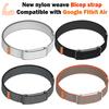 Nylon Armband for Google Fitbit Air Straps Metal Frame Fitness Tracker Accessories Replacement Bicep Band for Google Fitbit  Air