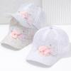 Women's Mesh Lace Sequin Baseball Cap with Rhinestones and Pearls for Travel and Sunshade