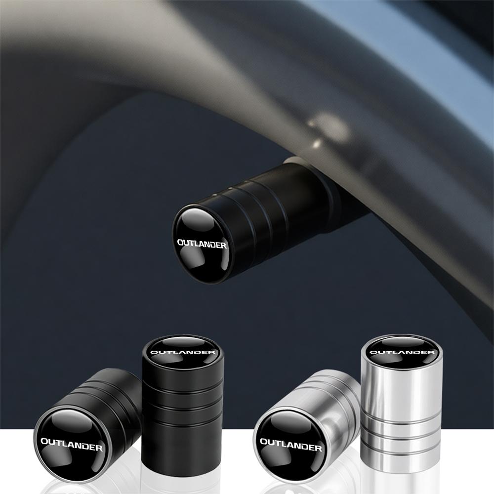 cxjvah1 4Pcs Car Wheel Tire Stem Air Valve Cap Accessories For Mitsubishi 9 Ralliart X EX ASX L200 Colt Outlander Pajero Lancer Eclipse