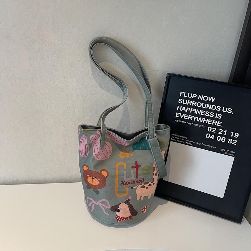 Bucket Bag Women's Cartoon Shoulder Crossbody Bag