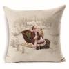 Christmas Pillow, Home Sofa, Linen Cushion Cover, Car Waist Pillow Cover, Children's Pillow Cover