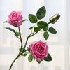 European 3-head French feel rose simulated bouquet hotel furniture decoration fake flower